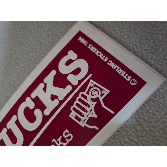 Vtg 80’s Funny BUMPER STICKER USA Sterling Work Sucks But I need Bucks - Picture 3 of 6